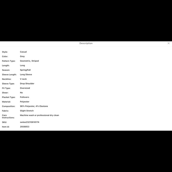 GRAY SPACE DYE STRIPED DROP SHOULDER TEE - Picture 7 of 8